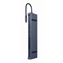I/O Adapter USB-C To HDMI/USB3/10IN1 A-CM-COMBO10-01 Gembird