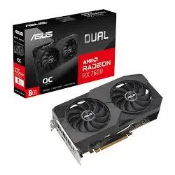 Karta Graficzna PCIE8 RX7600 8GB GDDR6/DUAL-RX7600-O8G-EVO Asus