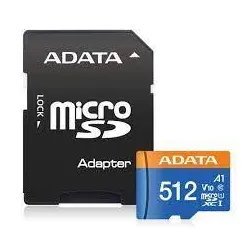 Memory Micro Sdxc 512GB W/AD./AUSDX512GUICL10A1-RA1 Adata