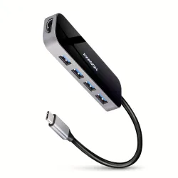 I/O Hub USB-C 6IN1/0.2M HMC-6H4A Axagon