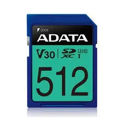 Memory Sdxc 512GB V30/ASDX512GUI3V30S-R Adata