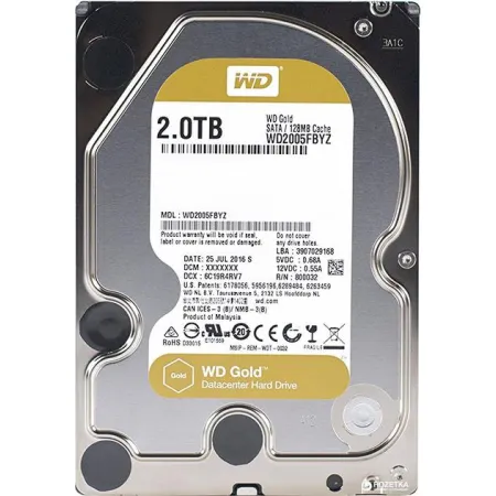 Hdd Sata 2TB 7200RPM 6GB/S/128MB Gold WD2005FBYZ Wdc