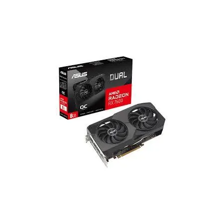 Karta Graficzna PCIE8 RX7600 8GB GDDR6/DUAL-RX7600-O8G-EVO Asus