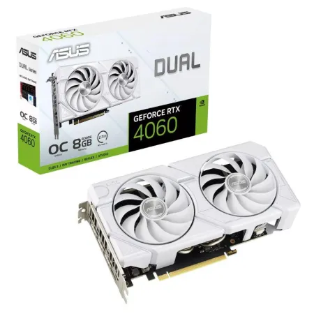 Karta Graficzna PCIE16 RTX4060 8GB GDDR6/RTX4060-O8G-EVO-WHITE Asus