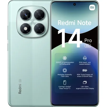 Xiaomi Redmi Note 14 Pro 5G Dual Sim 8+256GB coral green
