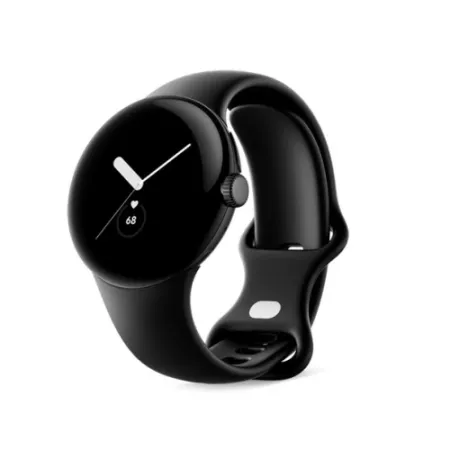 Google Pixel Watch matte black stainless steel 41mm obsidian active band