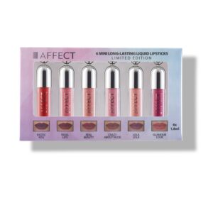6 Mini Long-Lasting Liquid Lipsticks zestaw mini pomadek w płynie 6szt